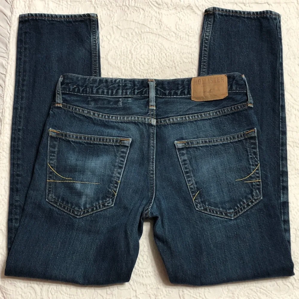 Hollister Men's Jeans Size 30X30 Dark Wash Straight Leg